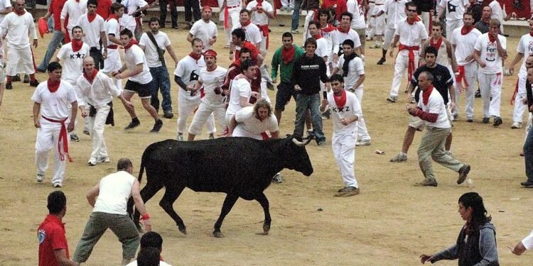 Corrida de touros, em Pamplona