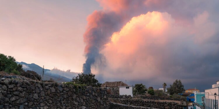 Vulcão Cumbre Vieja, em La Palma