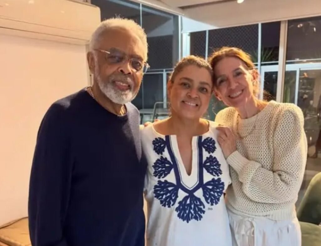 Preta Gil com Gilberto Gil e Flora Gil