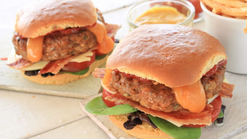 Hambúrguer de cordeiro