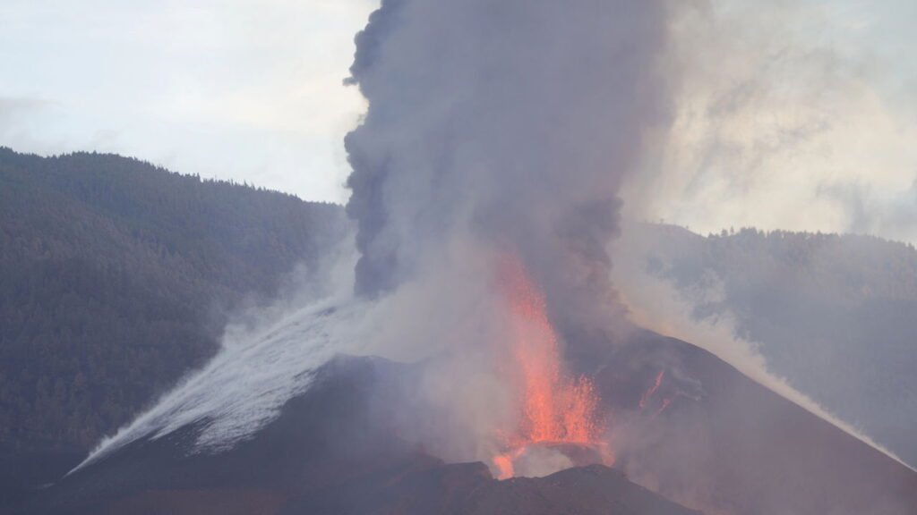 Vulcão Cumbre Vieja, em La Palma