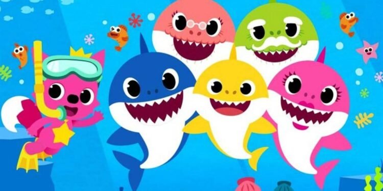 Tubarões do clipe de 'Baby Shark' -Reprodução