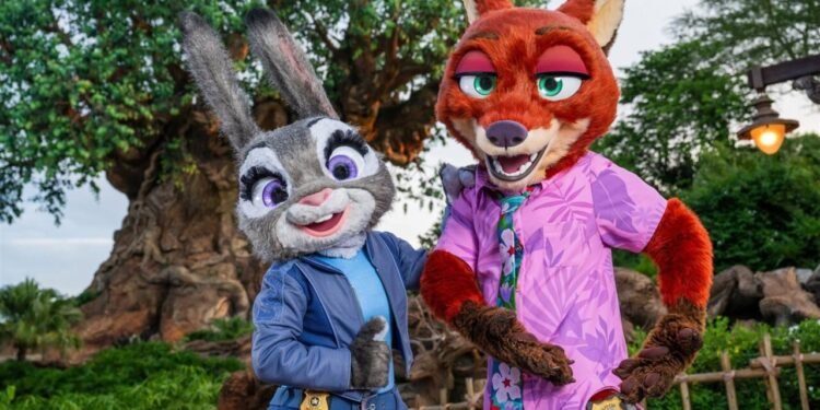 Personagens da Zootopia na Disney - Reprodução/Disney Parks Blog