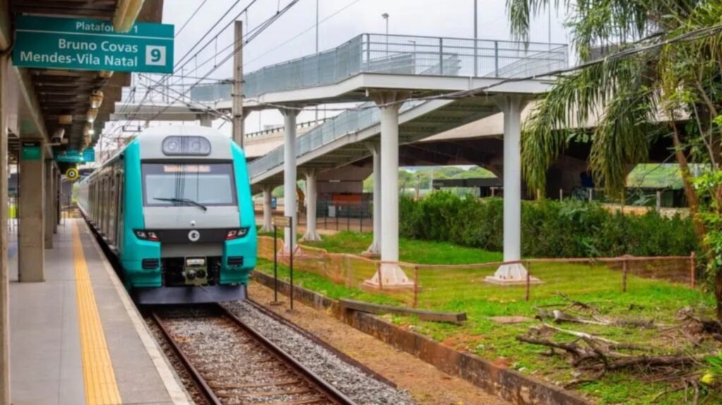 Trem em São Paulo