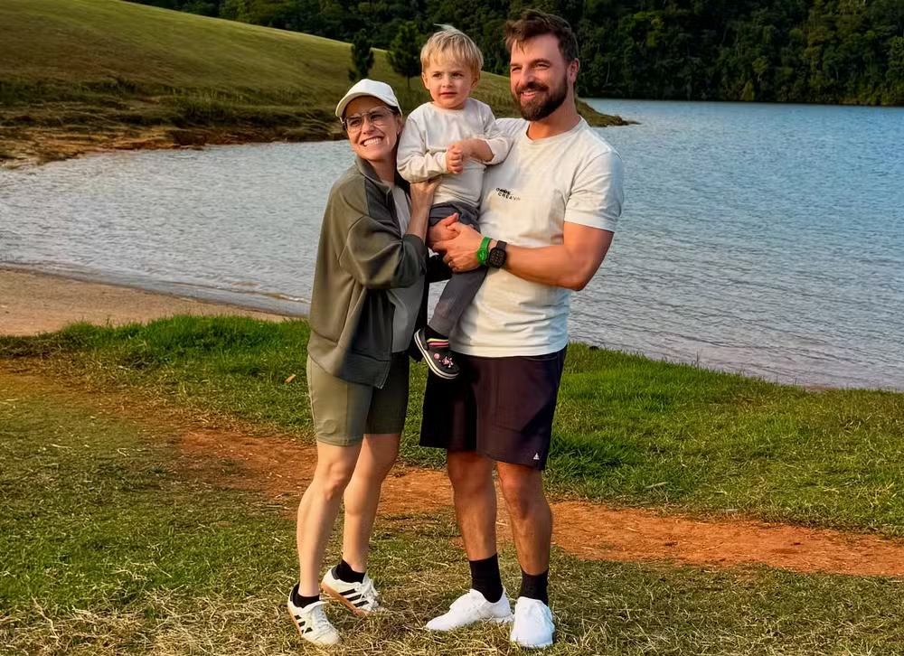 Fernanda Vasconcellos com a família