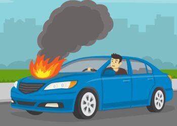 O que fazer se o carro pegar fogo durante a direção
