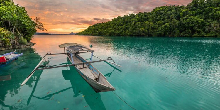 A cidade que flutua em um oceano