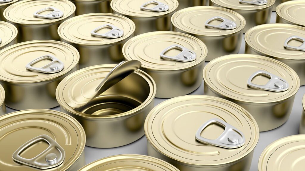 Recicle latas de atum e rolhas para criar um item único para seu criado-mudo