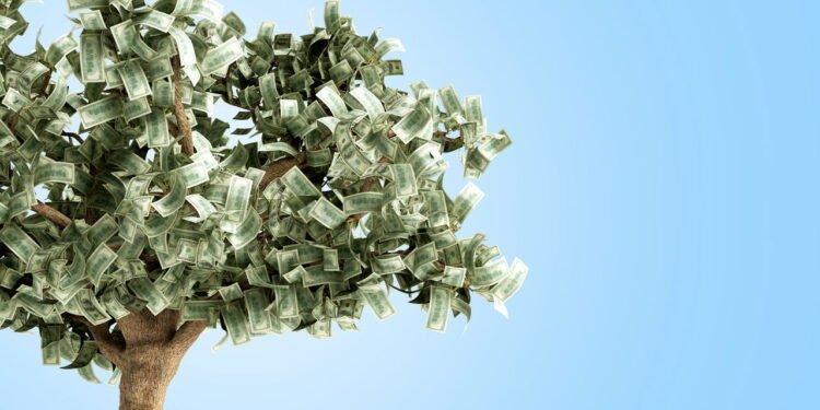 Arvore de dinheiro fictícia // Créditos: depositphotos.com / NosorogUA