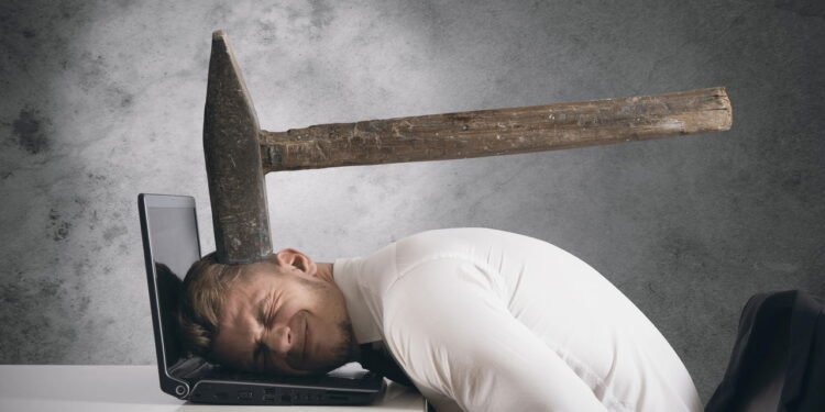 Dor de cabeça e estresse // Créditos: depositphotos.com / alphaspirit