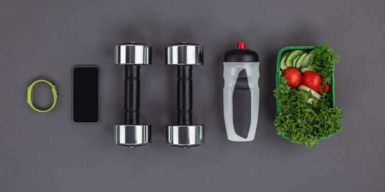 Comida e treino // Créditos: depositphotos.com / AntonMatyukha