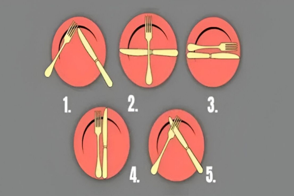 O que a posição dos talheres revela sobre seu estilo de vida
