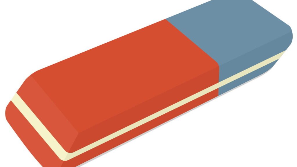 Não é para canetas: para que serve a parte azul da borracha