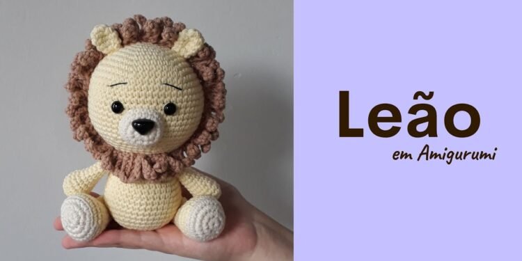 Amigurumi de leãozinho é obra de arte que qualquer iniciante consegue fazer
