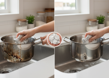 Poucos sabem o truque com papel alumínio que deixa as panelas parecendo novas em 5 minutos