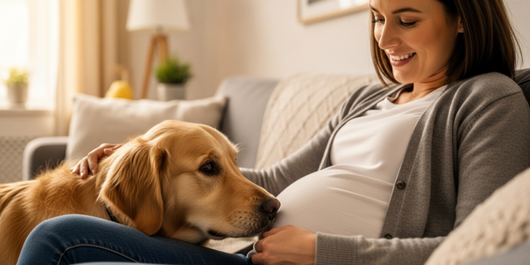 Como os cães reagem à gravidez humana, segundo estudo