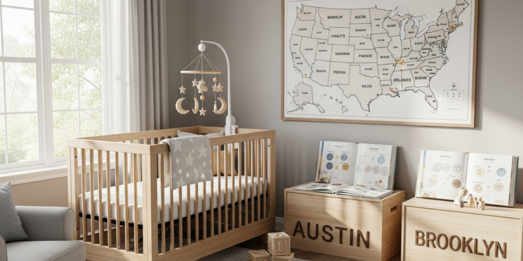 As 10 cidades dos EUA que também são tendências em nomes de bebês