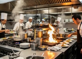 Por que as cozinhas dos restaurantes não têm ar-condicionado