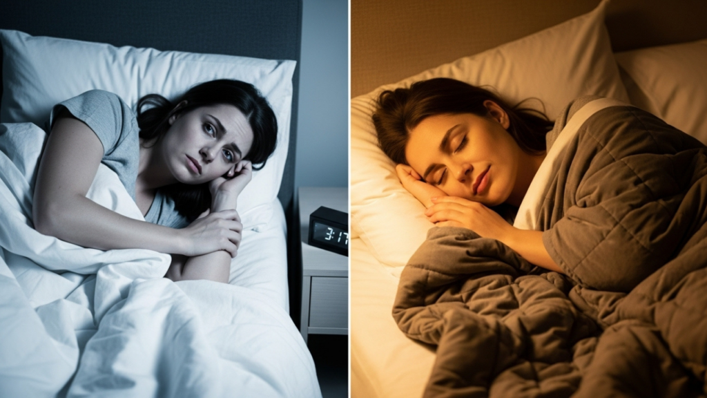 A tendência do cobertor pesado que alivia ansiedade e melhora o sono