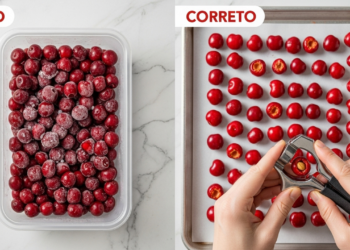 Pular esta etapa antes de congelar cerejas é um grande erro