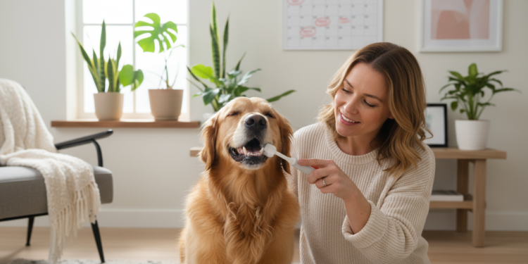 Esta é a frequência com que você deve escovar os dentes do seu cachorro