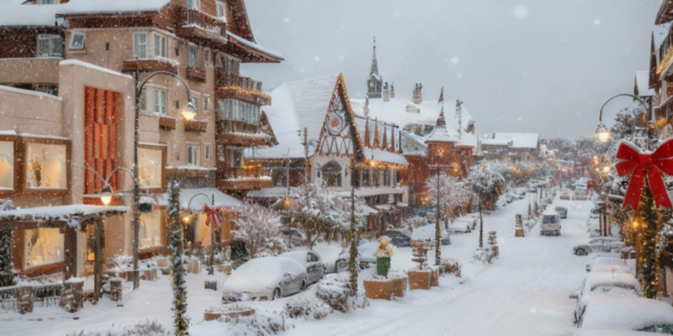 Neve em Gramado no Rio Grande do Sul // Créditos: @mauramyth