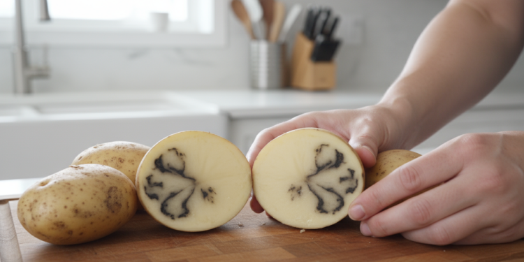 Essa é a principal causa de manchas escuras em batatas