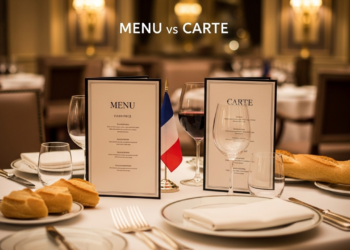 A palavra 'menu' significa algo diferente nos restaurantes franceses