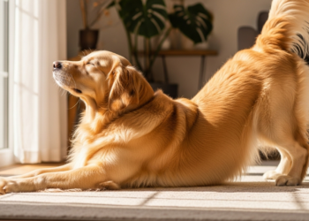 O que significa quando o seu cachorro se estica do nada durante o dia