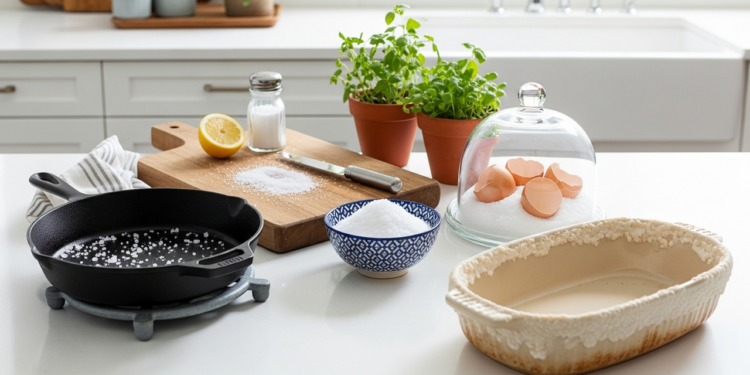 Maneiras de usar sal na cozinha além de temperar alimentos