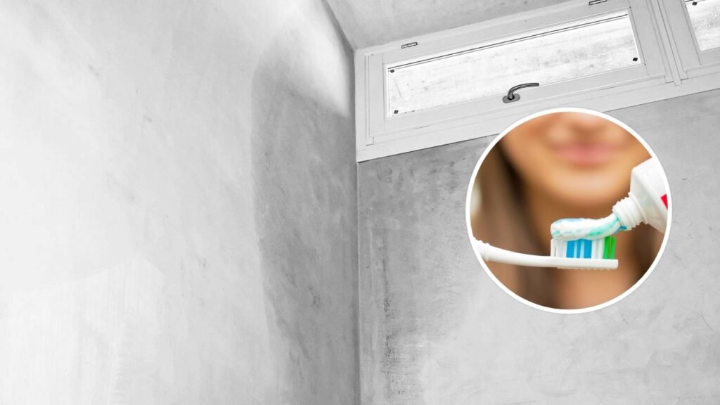 O truque com quatro ingredientes para remover manchas de umidade da parede