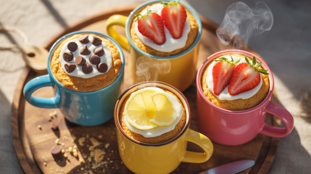 Tipos saborosos de bolo que você pode fazer em uma caneca