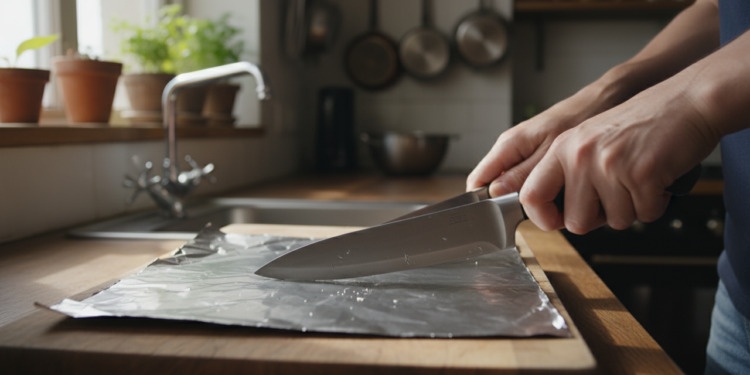 Um truque caseiro para afiar facas, fácil, gratuito e muito rápido