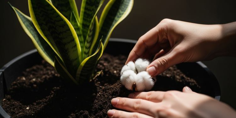 Poucos sabem qual o sentido de enterrar algodão no vaso da língua da sogra