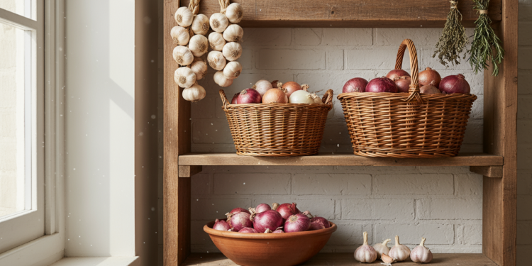 Como guardar alho e cebola corretamente para evitar que estraguem