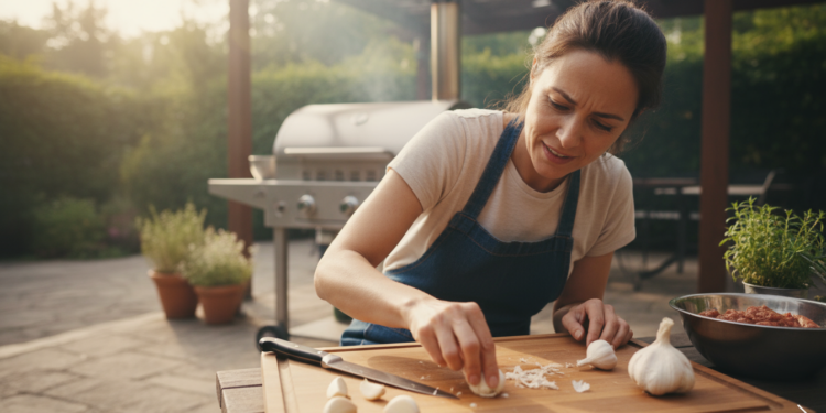 Poucos sabem por que você tem que esfregar um dente de alho antes de preparar um churrasco