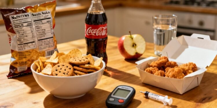 Alimentos ultraprocessados estão associados ao aumento do risco de pré-diabetes