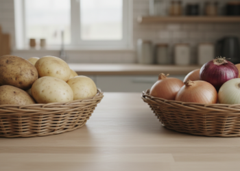 Um especialista em alimentos revelou por que você não deve armazenar batatas e cebolas juntas