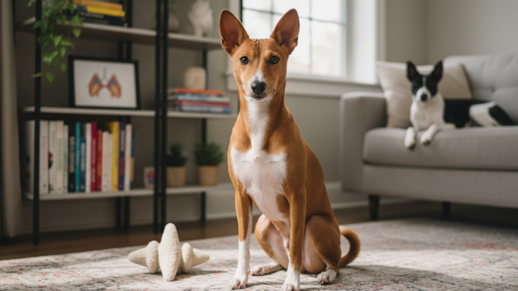 A raça de cachorro conhecida por seu “grito” único em vez de latido