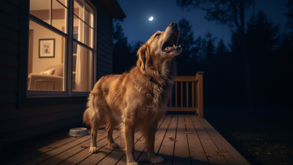 Por que os cães uivam à noite?