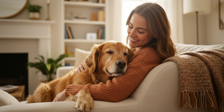 Por que seu cachorro apoia a pata ou a cabeça em você, segundo especialistas