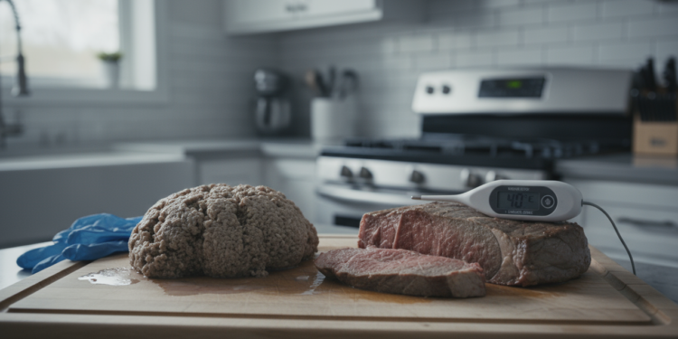 Poucos sabem o que fazer quando a carne crua fica acinzentada