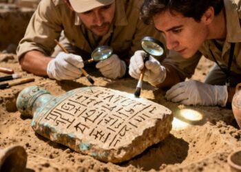 Eles descobrem uma pista arqueológica que confirmaria que a origem da escrita aconteceu muito antes do que se acredita