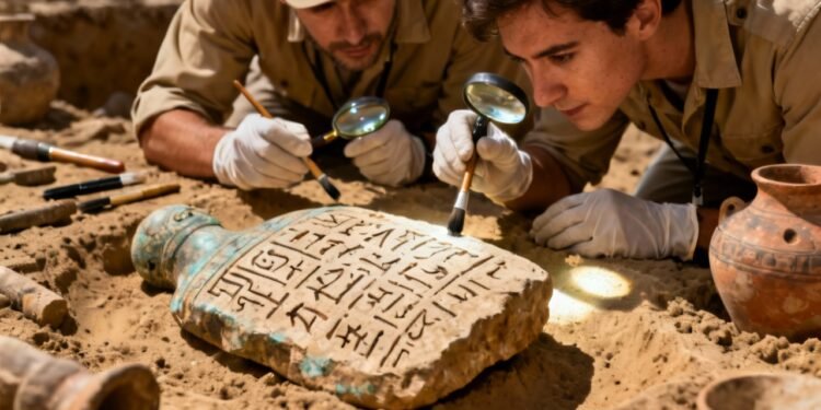 Eles descobrem uma pista arqueológica que confirmaria que a origem da escrita aconteceu muito antes do que se acredita