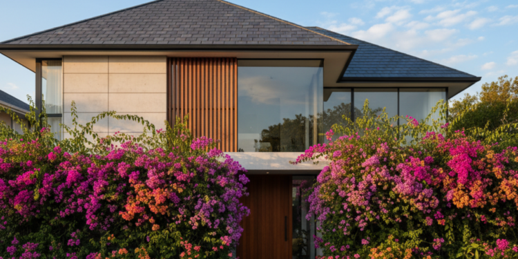 Os bougainvilles são trepadeiras conhecidas por suas flores vibrantes