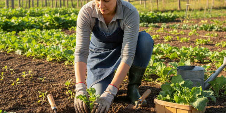 Após o plantio, é fundamental regar regularmente para manter o solo sempre úmido, sem excesso de água