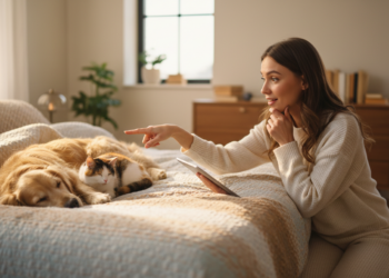 O que acontece com seu corpo quando você dorme com seu cachorro ou gato