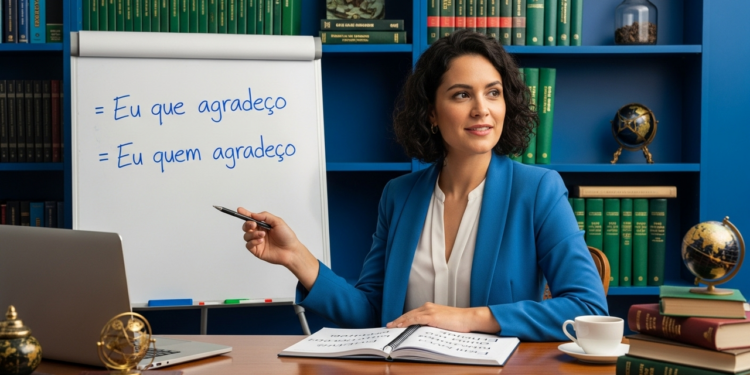 Eu que agradeço ou eu quem agradeço, qual está correto