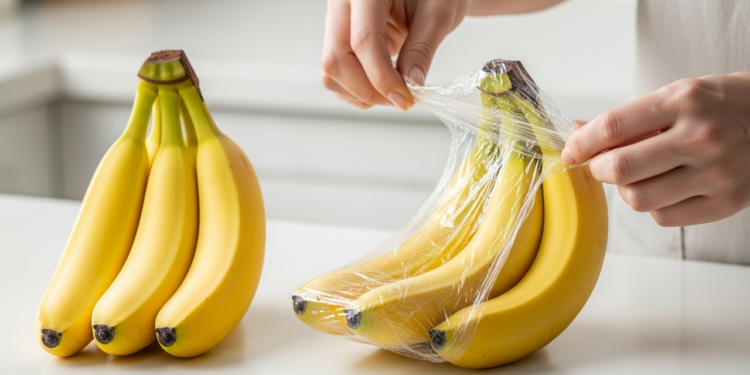 Poucos sabem para que serve passar papel filme nas bananas para armazenamento