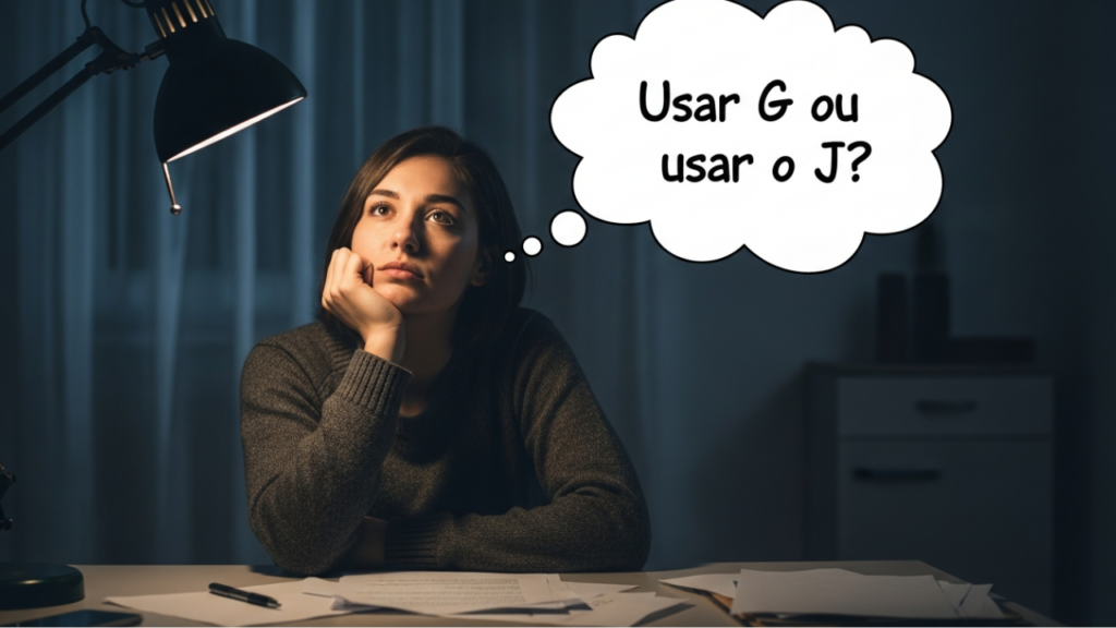 As 8 palavras com G que muita gente ainda escreve com J por engano